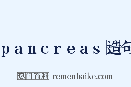pancreas造句是什么意思的图片